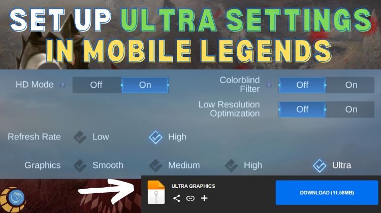 how to set up ultra settings in mobile legends
