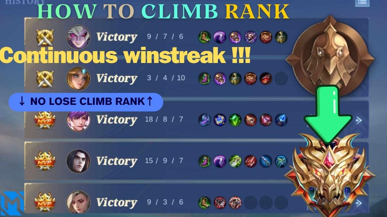 Mobile Legends how to climb the ranks